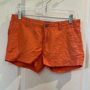 The North Face Cotton/Linen Shorts Size 4 Orange
